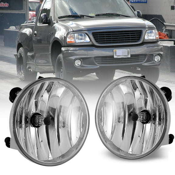 Winjet For 2001-2004 Ford F-150 Lightning Fog Lights Driving Bumper Lamps Assembly Pair