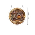 thumbnail image 2 of Lypsnake Acrylic Suncatchers Window Hanging, Cozy Field Mouse Reading by Fireplace Stained Glass Ornament, Decorative Pendant for Home Garden Patio Window Wall Living Room Decor, 2 of 6
