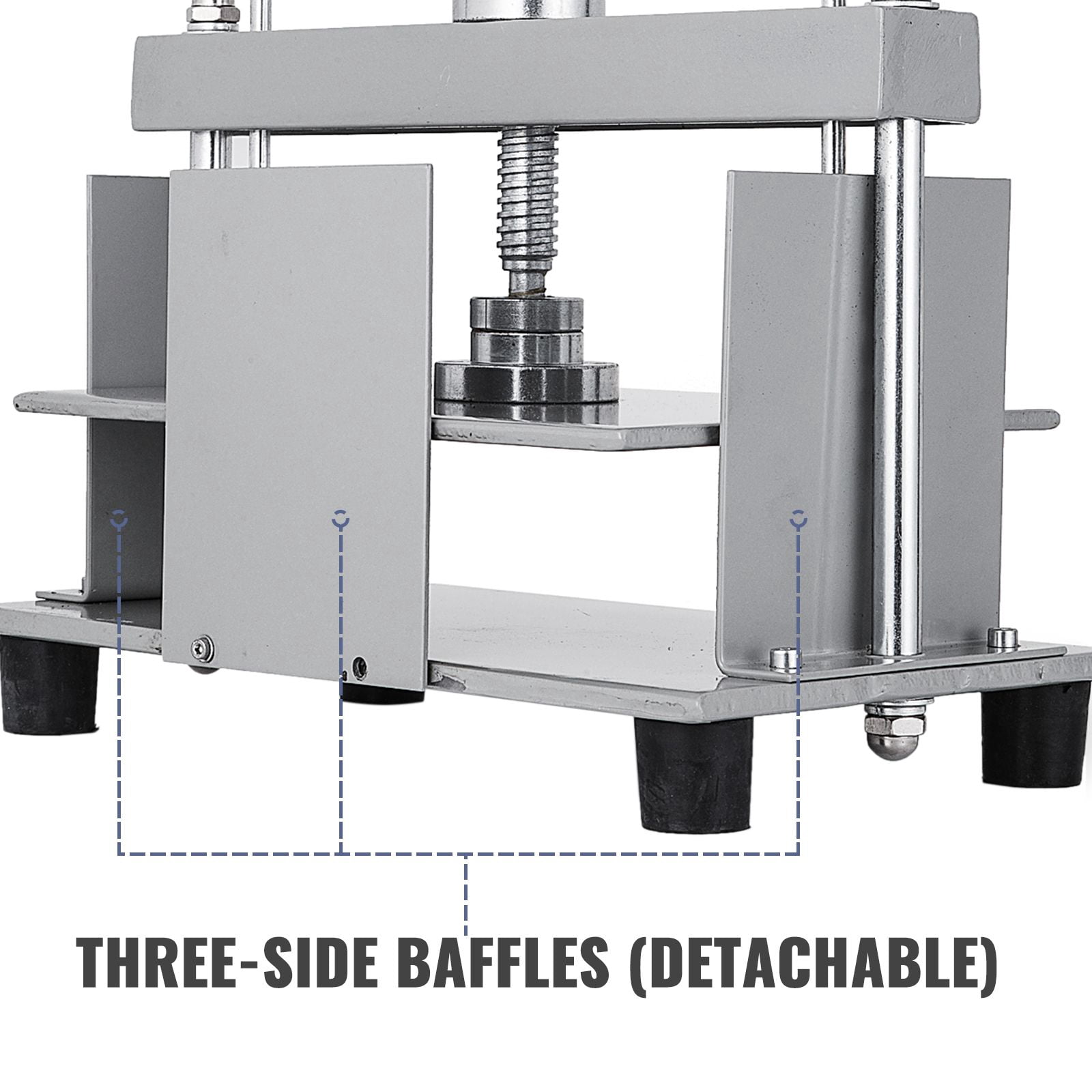 Heavy-Duty Manual Paper Press, 12x8.6 Inch, 10cm Steel Frame, A4 Paper Flattening & Bookbinding Machine