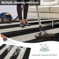 thumbnail image 5 of Black White Striped Outdoor Rug for Patio/Deck/Porch, Non-Slip Large Area Rug 5 x 8 Ft, Farmhouse Vintage Shabby Chic Wood Grain Indoor Outdoor Rugs Washable Area Rugs, Camping Rug Carpet Runner, 5 of 8