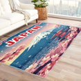 thumbnail image 1 of Japanese Rug & Home Decor - Cherry Blossom Mount Fuji Rugs for Entryway, Front Door Mat Indoor Entrance, Washable Rugs, 3x4 Rug, Non Slip Soft Area Rug, Japan Style Carpet & Room Decorations X-&518, 1 of 1
