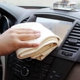 thumbnail image 5 of Natural Chamois Leather Car Cleaning Cloth Washing Suede Absorbent Towel, 5 of 7