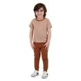 thumbnail image 5 of Tahari Toddler Boys 3 Piece Brown Hoodie Set, Sizes 2T-4T, 5 of 5