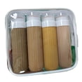 thumbnail image 1 of Leakproof Silicone Travel Bottles Set - 4-Piece 90ml Refillable Containers for Shampoo, Lotion, Conditioner & More, Squeezable Toiletry Bottles with Wide Opening, Compact Design for Travel, Business, 1 of 5