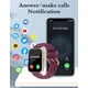 thumbnail image 3 of Reloj inteligente RUIMEN H1 de 1,8 pulgadas para hombre y mujer con 2 correas, color morado, 3 of 7