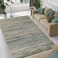thumbnail image 2 of BNM Eclectic Abstract Line Design Indoor Rug, 8' x 10', Blue, 2 of 5