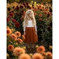 thumbnail image 4 of 2Bunnies Girls' 12M-10yr Peony Lace Straight Long Sleeve Knee Flower Girl Dress, 4 of 7