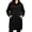 Black hoodie, variant on Womens Long Zip Up Hoodies Tunic Sweatshirt Dress Comfortable Fall Jacket with Pockets