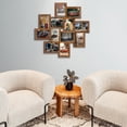 thumbnail image 2 of Photo Frame Picture Frame Family Friends Union Together L24 x H24 Gallery Collage Wall Hanging Photo Frame for 6" x 4" Photo - 12 Photo Sockets - Gold Edge, 2 of 8