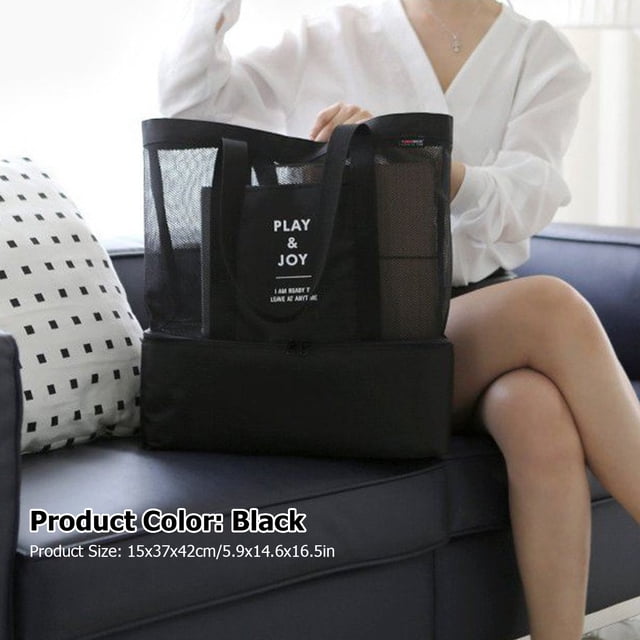 Bolso de Malla, Bolso de Hombro de Malla Nylon Doble de Moda para viajar