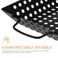 thumbnail image 3 of MasteelfCA Large Grilling Basket Vegetables Meat Steel Grill Basket Barbecue Accessory, 3 of 9