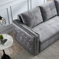 thumbnail image 3 of Morden Fort Sectional Sleeper Sofa with Storage, 3 Seat L-Shape Reversible Couch, 3 of 6