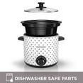 thumbnail image 6 of BLACK+DECKER 4-Quart Slow Cooker, White/Black Polka Dot, SC1004D, 6 of 15