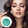 thumbnail image 2 of Unique Bargains Hand-held Makeup Brush Cleaner 1 Pc Green, 2 of 6