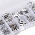 thumbnail image 4 of Aluminum Flat Washers Assortment Kit - 200 Pieces, 9 Sizes (5-14mm) with High-Temp Resistance, Oxidation Protection & Sturdy Storage Box for Indoor/Outdoor Construction, Electrical Maintenance,, 4 of 6