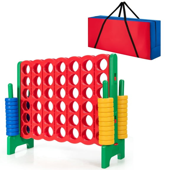 Infans 4-In-A-Row 4-to-Score Game W/Bag Indoor Outdoor Party Family Connect Game