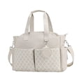 thumbnail image 2 of BELOVING Sac Fourre-Tout pour Couches à Multiples Poches Extérieures Léger Imperméable Sac à Langer Beige Blanc, 2 of 10