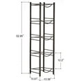 thumbnail image 2 of 5 Gallon Metal Water Jug Holder Storage Rack, 5 Tiers, Dark Brown, 2 of 6