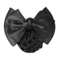 thumbnail image 4 of 3xWomen's Bun Cover Net Srood Bowknot Decor Barrette Hair Net Jewelry 6 piezas, 4 of 8