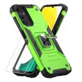 thumbnail image 1 of Aggxpf for Samsung Galaxy A54 Phone Case Screen Protector Pack, Tempered Screen Protector Phone Case with Metal Ring Stand for Galaxy A54, Green, 1 of 5
