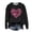 Black, variant on Women's International Cancer Printed Round Neck Long Sleeve Thin Hoodie 1 Active Wear Coats Women Casual Warm Tops Women Binding Cute Sleeve Bohemian Hoodies Women Ladies Hoodie Juniors Two Piece