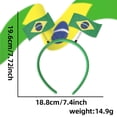 thumbnail image 3 of Diadema con lazo con la bandera de la Copa del Mundo de EE. UU., Canadá y México, decoración para fiestas de fanáticos, diadema con bandera, diadema de plástico, 3 of 6