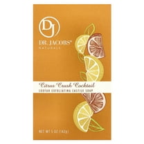 Dr. Jacobs Naturals Loofah Exfoliating Castile Bar Soap, Citrus Crush Cocktail, 5 oz (142 g)