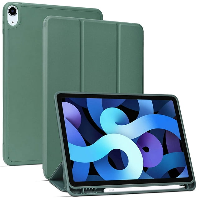 IPad Air 4 Case 10.9 Inch with Pencil Holder, Auto Wake/Sleep