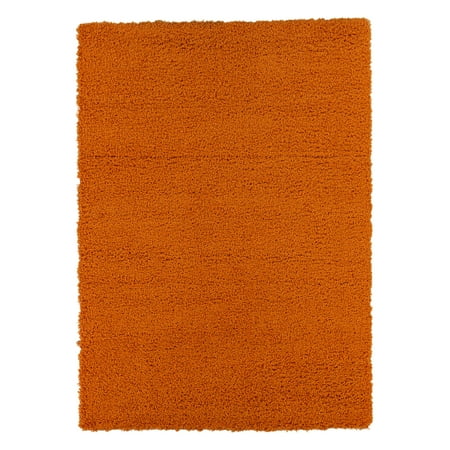 - Ottomanson Solid Contemporary Living and Bedroom Soft Shaggy Area and Runner Rugs