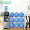 thumbnail image 5 of 5 Gallon Water Jug Holder 9 Jugs Capacity, 3-Tier Heavy Duty Storage Rack, Leak-Proof Organizer for Home Office Garage, 5 of 6