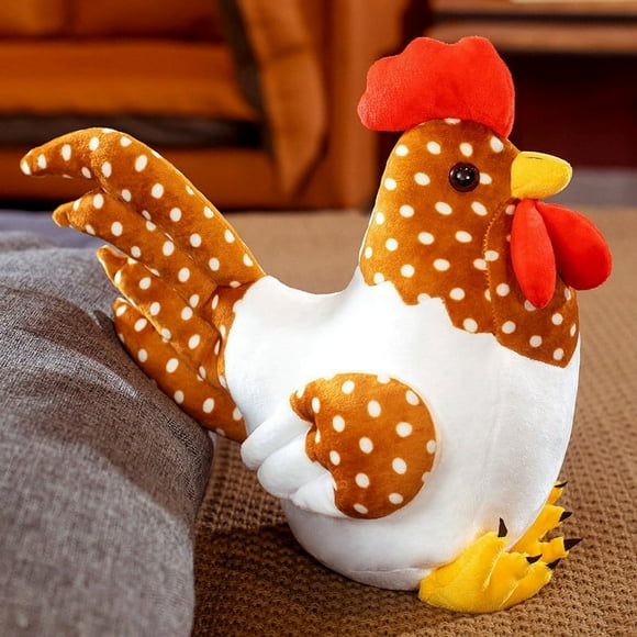 Toys Games Kids,Christmas Decorations,Baby Toys Clearance,Novelty Gag Toys for Girls Boys,Christmas Gifts for Kids,New Chicken & Cocky Rooster,Multicolor,Stuffed Toy Cute Anime Cocky Rooster Plush