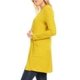 thumbnail image 3 of Women's Casual Long Sleeve Open Front Cardigan with Side Pockets, 3 of 4