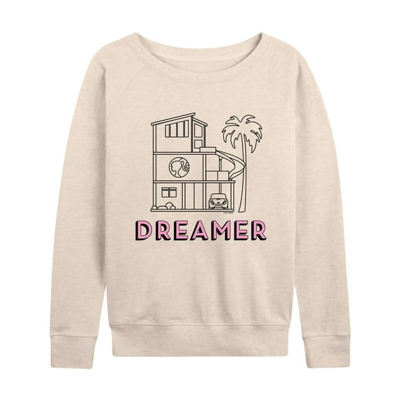Barbie - Dreamer - Dreamhouse Lauout - Women's Lightweight French Terry Long Sleeve Shirt
