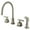 Brushed Nickel, variant on Kingston Brass KS8721CQL Widespread Kitchen Faucet