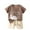 Brown, variant on THDHVS Girls Summer Outfits,Girls Short Sets,Summer Thin Round Neck Short Sleeve Set Home Clothes Two-piece Set Fashion Print T-shirt+shorts