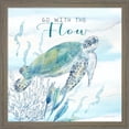 thumbnail image 2 of Great Art Now Great Blue Sea G by Cynthia Coulter, 2 Piece Framed Art Set Each 13"W x 13"H, 2 of 3