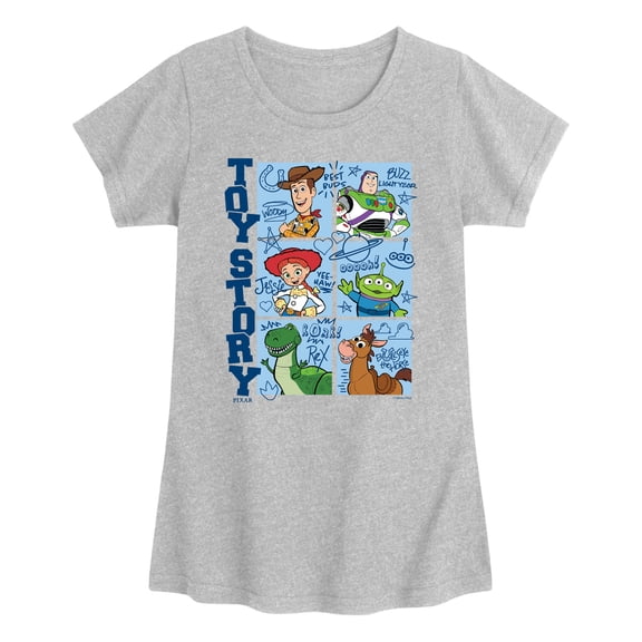 Toy Story - Yearbook - Youth Girls Fitted Short Sleeve T-Shirt