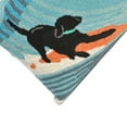 thumbnail image 6 of Liora Manne Frontporch Surfing Dog Indoor Outdoor Decorative Pillow Ocean, 6 of 6