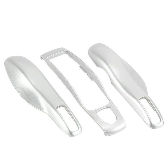 Unique Bargains Silver Tone Car Remote Key Cover Key Fob ABS Case Key Cover Shell for Porsche Cayenne Panamera Macan