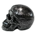 thumbnail image 2 of Gothic Silver Black Homosapien Skull Ashtray Statue Haunted Pirate Loot Box, 2 of 7