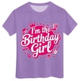 thumbnail image 3 of Kiijoy Little Girls Birthday T-Shirt Letter Print Short Sleeve T Shirt Tee, Sizes 6-7, 3 of 3