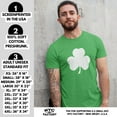 thumbnail image 2 of NYC FACTORY Screen Printed Green Irish Shamrock T-Shirt St Patricks Day Mens Ireland Tee Shirt White, 3XL, 2 of 3
