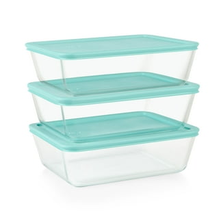 Pyrex MealBox 5.9-Cup Divided Glass Food Storage Container with Dark Green  Lid 1143006 - The Home Depot