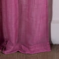 thumbnail image 3 of 2 Piece Natural Linen Semi-Sheer Curtains, Privacy Added Premium Soft Rich Material Linen Window Curtain Panels Treatment Drapes (63" Long, Pink), 3 of 3