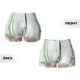 thumbnail image 3 of Rocae Vintage Wood with Floral for Women's Quick-Dry Running Shorts,Ladies Active Athletic Apparel Yoga Workout Gym Running Volleyball Spandex Shorts X-Large, 3 of 9