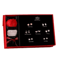 thumbnail image 1 of Flores Rojas Eternas Y 7 Pares De Pendientes, Mujeres Regalo, 1 of 4