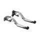 thumbnail image 1 of Palancas de freno y embrague para Yamaha YZF R1 2009-2014, aleación de aluminio, tono plateado con extremo negro, 1 of 6