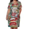 thumbnail image 3 of Vestido largo de mujer con bolsillos sueltos y boca de monstruo, vestidos largos., 3 of 7