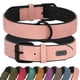 thumbnail image 1 of Collar para perro Didog de piel acolchada suave, ajustable, rosa, talla L, 1 of 7
