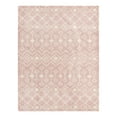 thumbnail image 4 of Unique Loom Moroccan Trellis Shag Collection Area Rug - Meknes (10' x 13' 1" Rectangle Light Pink/Ivory), 4 of 6